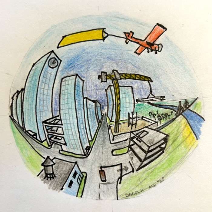 Experimenting with perspective.